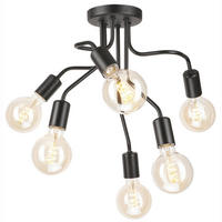 KRONLEUCHTER   - Schwarz, Design, Metall (40/44/40cm)