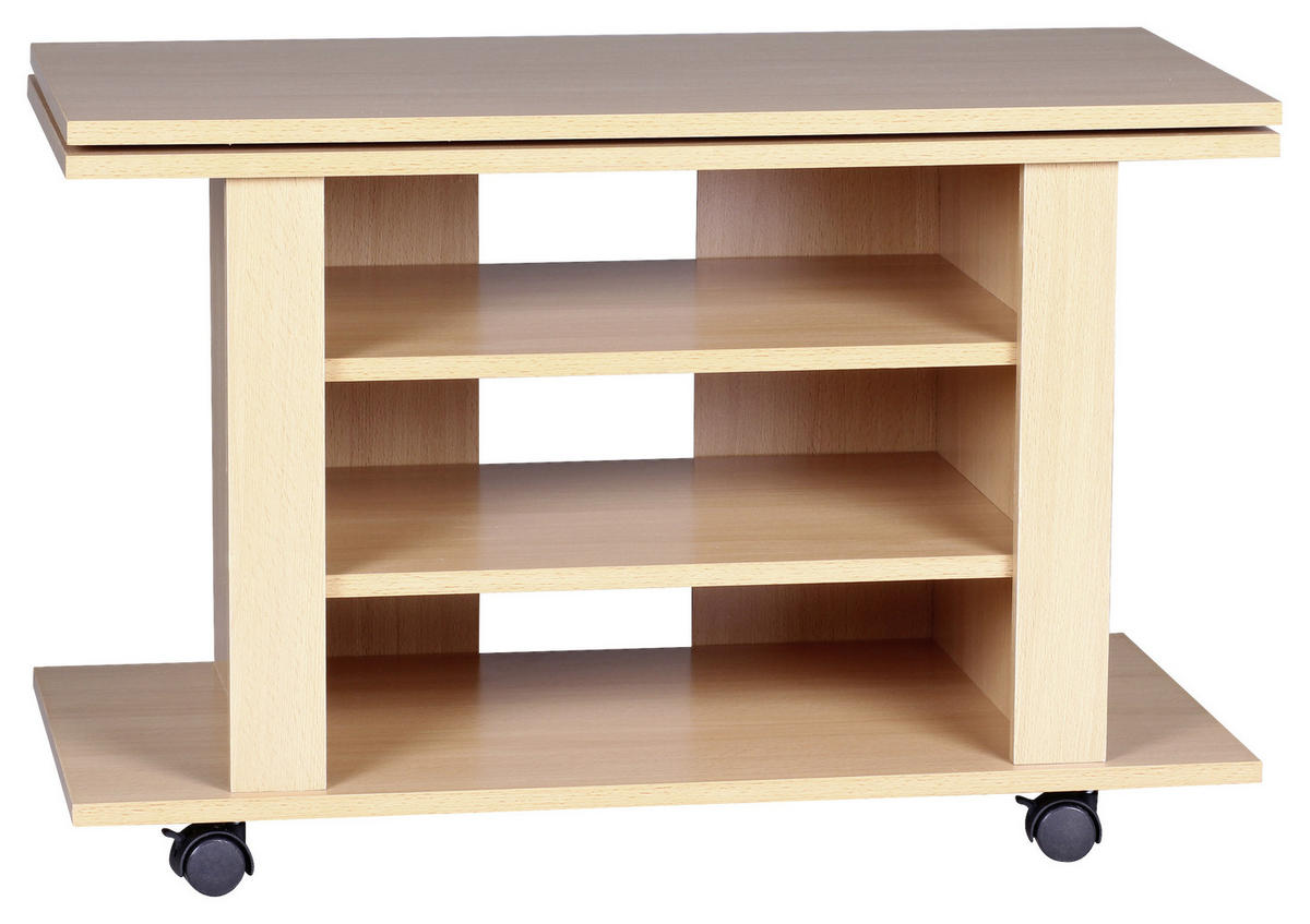 STOJALO ZA TV barve bukve  - barve bukve, Konvencionalno, umetna masa/leseni material (75/51/38cm) - MID.YOU