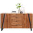 SIDEBOARD - Eichefarben/Schwarz, Trend, Holz/Metall (172,8/90,6/43cm) - Landscape SIDEBOARD - Eichefarben/Schwarz, Trend, Holz/Metall (172,8/90,6/43cm) - Landscape