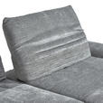 ECKSOFA Grau Chenille  - Schwarz/Grau, Design, Textil/Metall (280/170-195cm) - Dieter Knoll