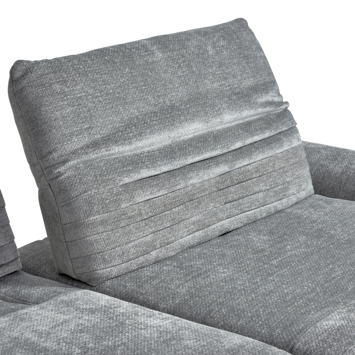 ROHOVÁ SEDAČKA, textil, šedá - šedá/černá, Design, kov/textil (280/170-195cm) - Dieter Knoll