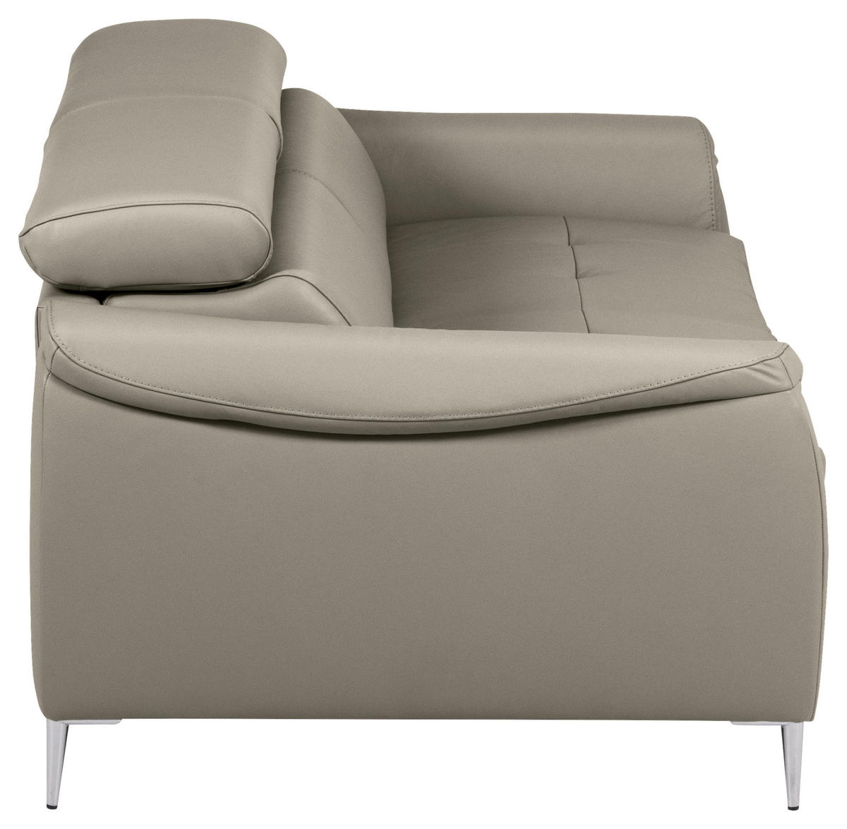 SCHLAFSOFA in Lederlook Echtleder Schlammfarben  - Schlammfarben, Design, Leder/Textil (203/77-98/103cm) - MID.YOU