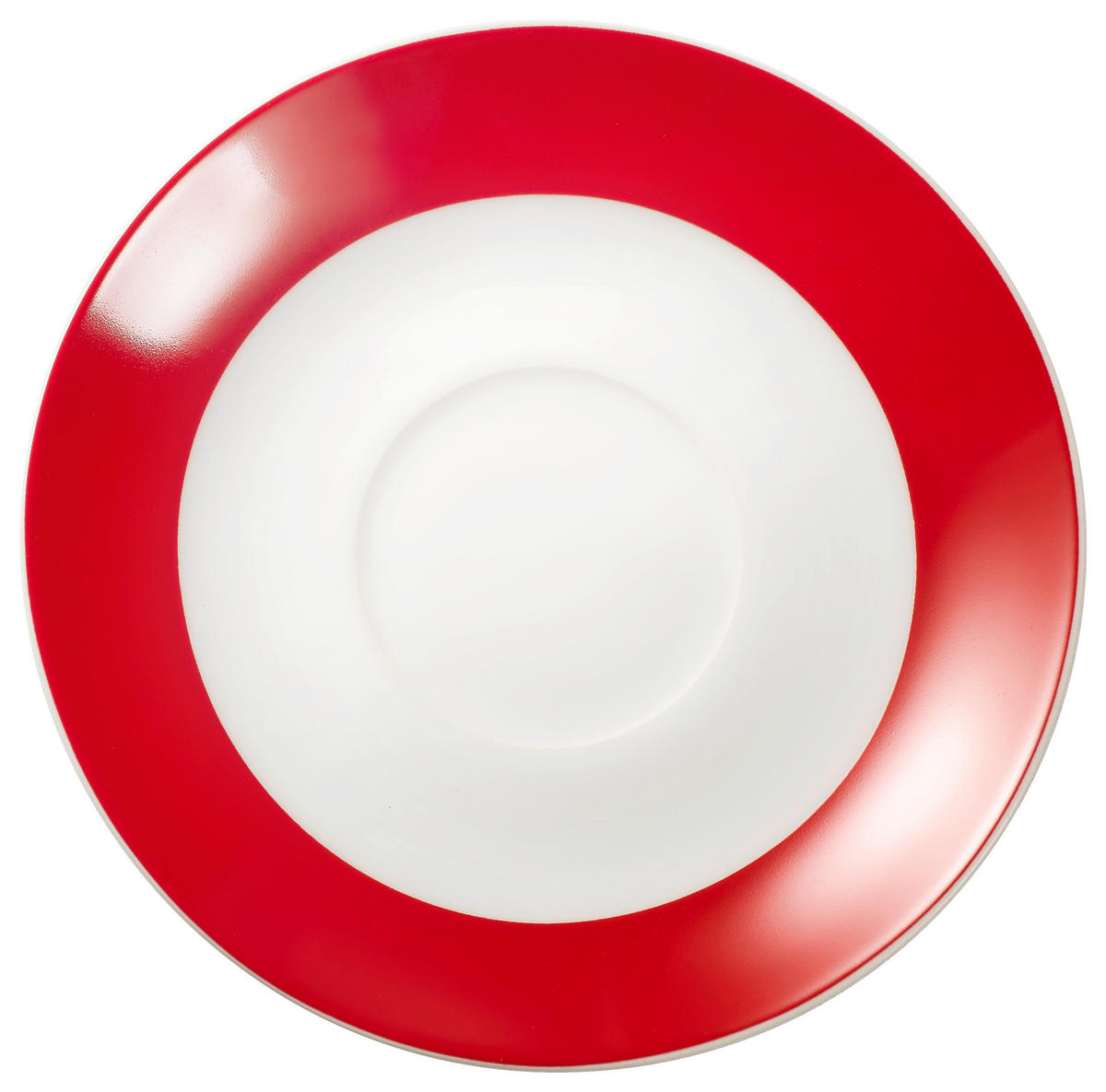 UNTERTASSENSET VARIO    - Rot/Weiß, Basics, Keramik (14,5cm) - Van Well