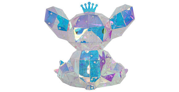 TISCHLEUCHTE - Transparent/Perlmutt, Trend, Kunststoff (21/27/30cm) - Novel