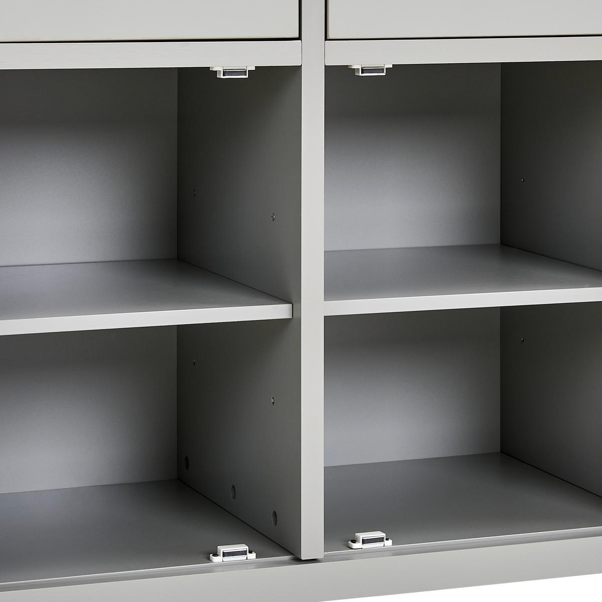 SIDEBOARD 139/83/42 cm  - silver/grå, Lifestyle, metall/trämaterial (139/83/42cm) - MID.YOU
