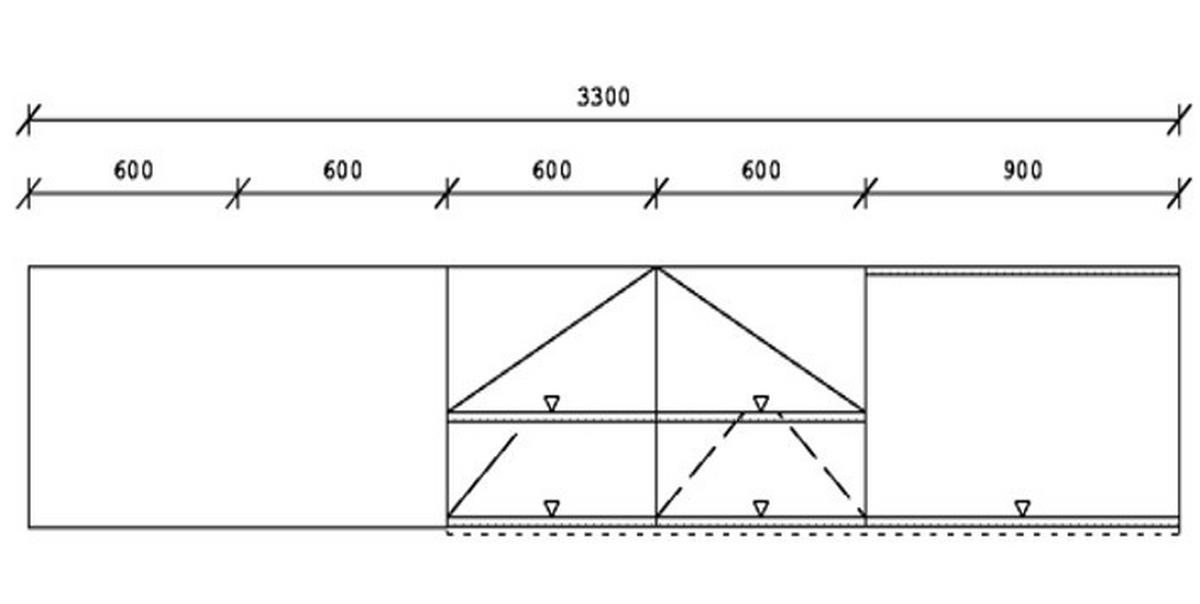 KÜCHENLEERBLOCK   in Weiß, Eichefarben  - Eichefarben/Schwarz, Design, Holzwerkstoff/Metall (330cm) - Xora