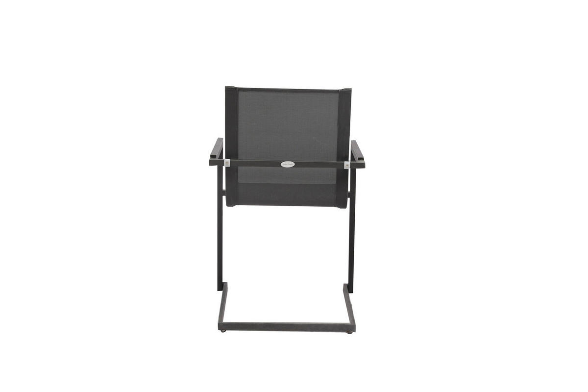 GARTENSTUHL Metall, Kunststoff Anthrazit, Grau  - Anthrazit/Grau, Basics, Kunststoff/Metall (50/56/90cm) - Gardenson