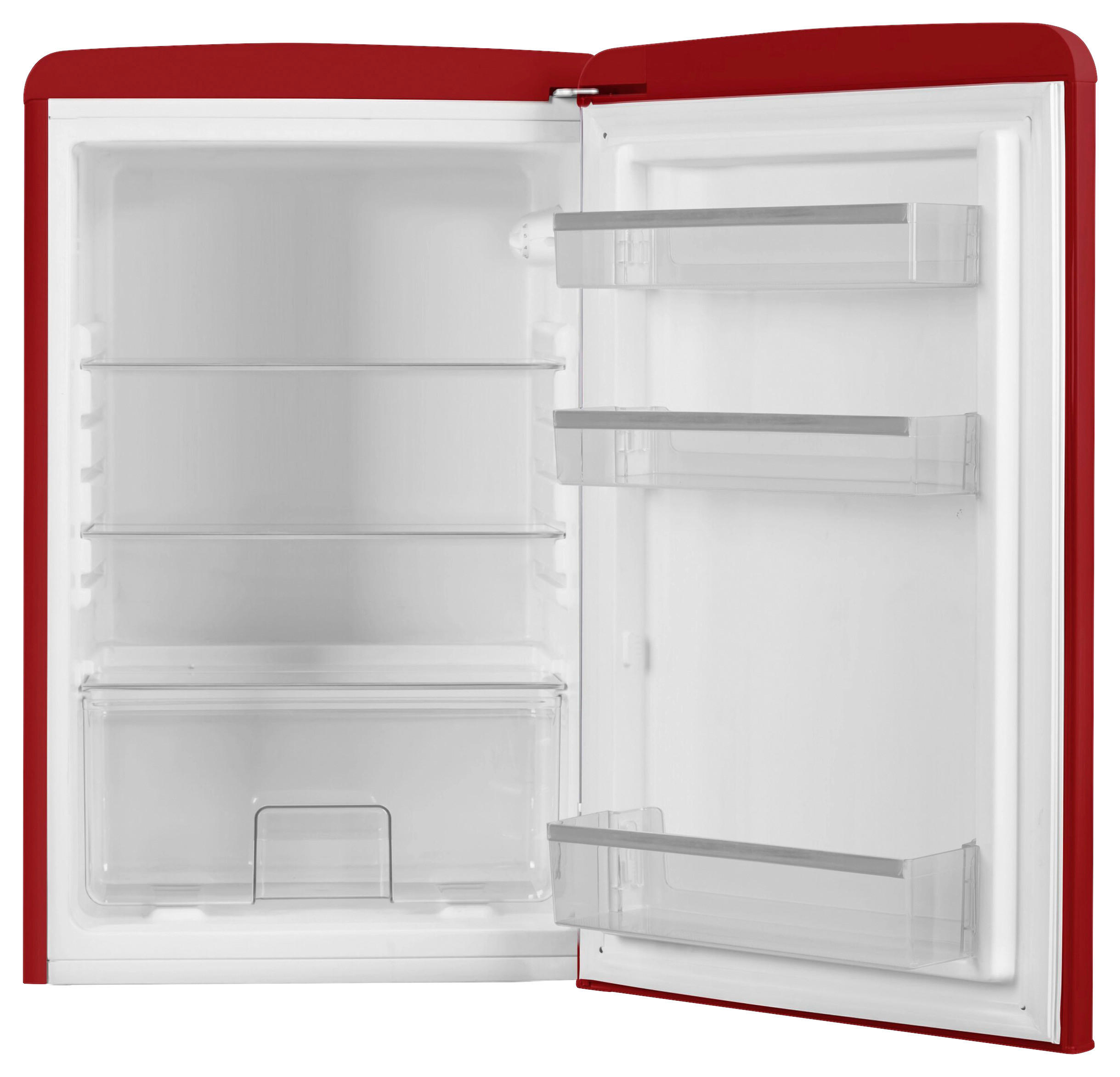 KÜHLSCHRANK 55/86/61,5 cm VKS15620-1R  - Rot, Basics, Glas/Metall (55/86/61,5cm) - Amica
