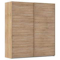 SCHWEBETÜRENSCHRANK  in Sonoma Eiche  - Sonoma Eiche, Design, Holzwerkstoff/Kunststoff (201/223/68cm) - Novel