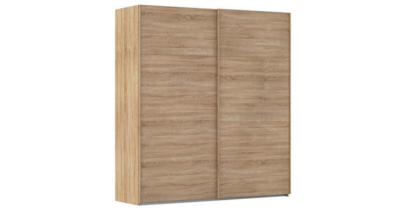 SCHWEBETÜRENSCHRANK  in Sonoma Eiche  - Sonoma Eiche, Design, Holzwerkstoff/Kunststoff (201/223/68cm) - Novel