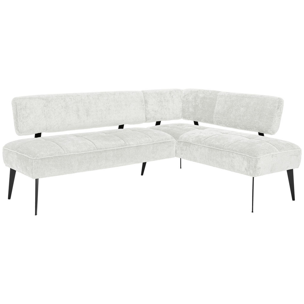 Thumbnail - Welnova Eckbank, Weiß, Textil, 3-Sitzer, Ottomane rechts, L-Form, 212x162 cm, Fsc, Reach, Made in EU, Stoffauswahl, seit...