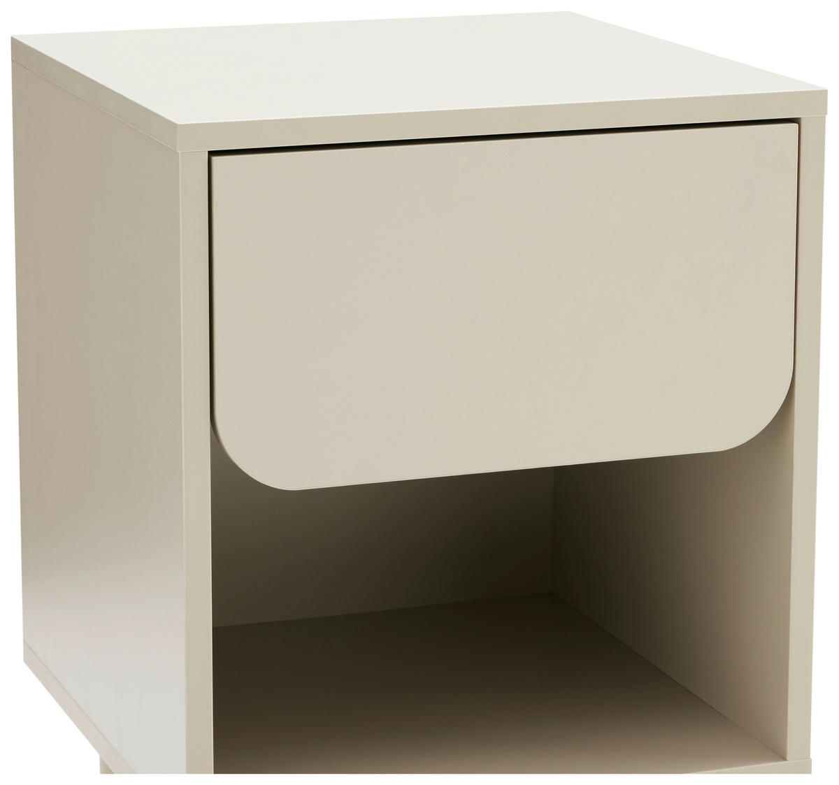 NACHTKÄSTCHEN 40/60/40 cm  in Seidengrau  - Seidengrau, Design, Holzwerkstoff/Metall (40/60/40cm) - Xora
