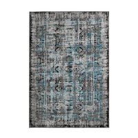 VINTAGE KOBEREC, 120/170 cm, modrá - modrá, Trend, textil (120/170cm)