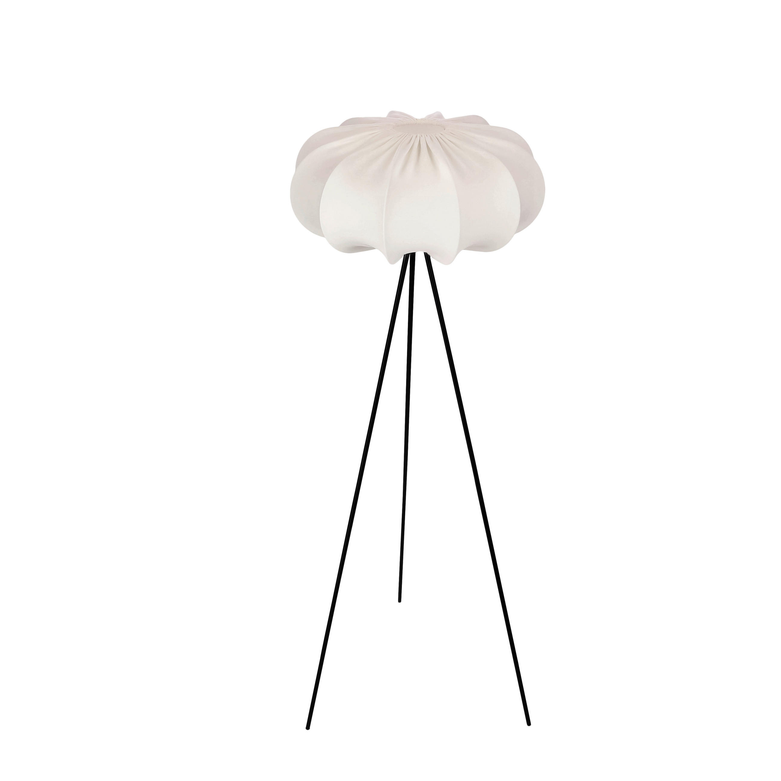 STOJEČA SVETILKA  Caffe   52/52/0 cm          - svetlo rjava/črna, Konvencionalno, kovina/umetna masa (52/52/0cm)