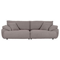 BIG SOFFA i plysch grå  - svart/grå, Modern, textil/plast (290/68/117cm) - MID.YOU