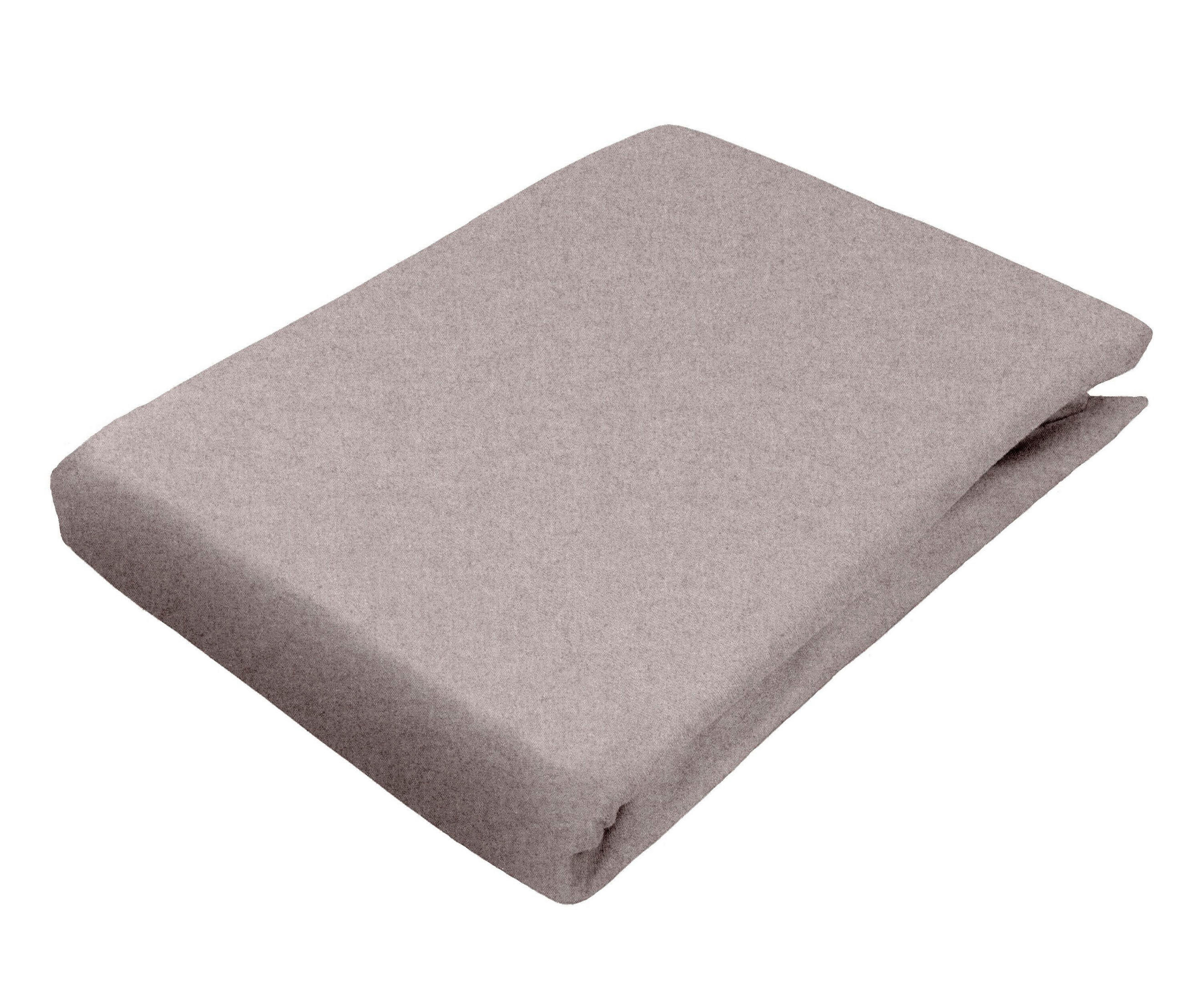 Novel ELASTICKÉ PROSTĚRADLO, flanel, cappuccino, 180/200 cm