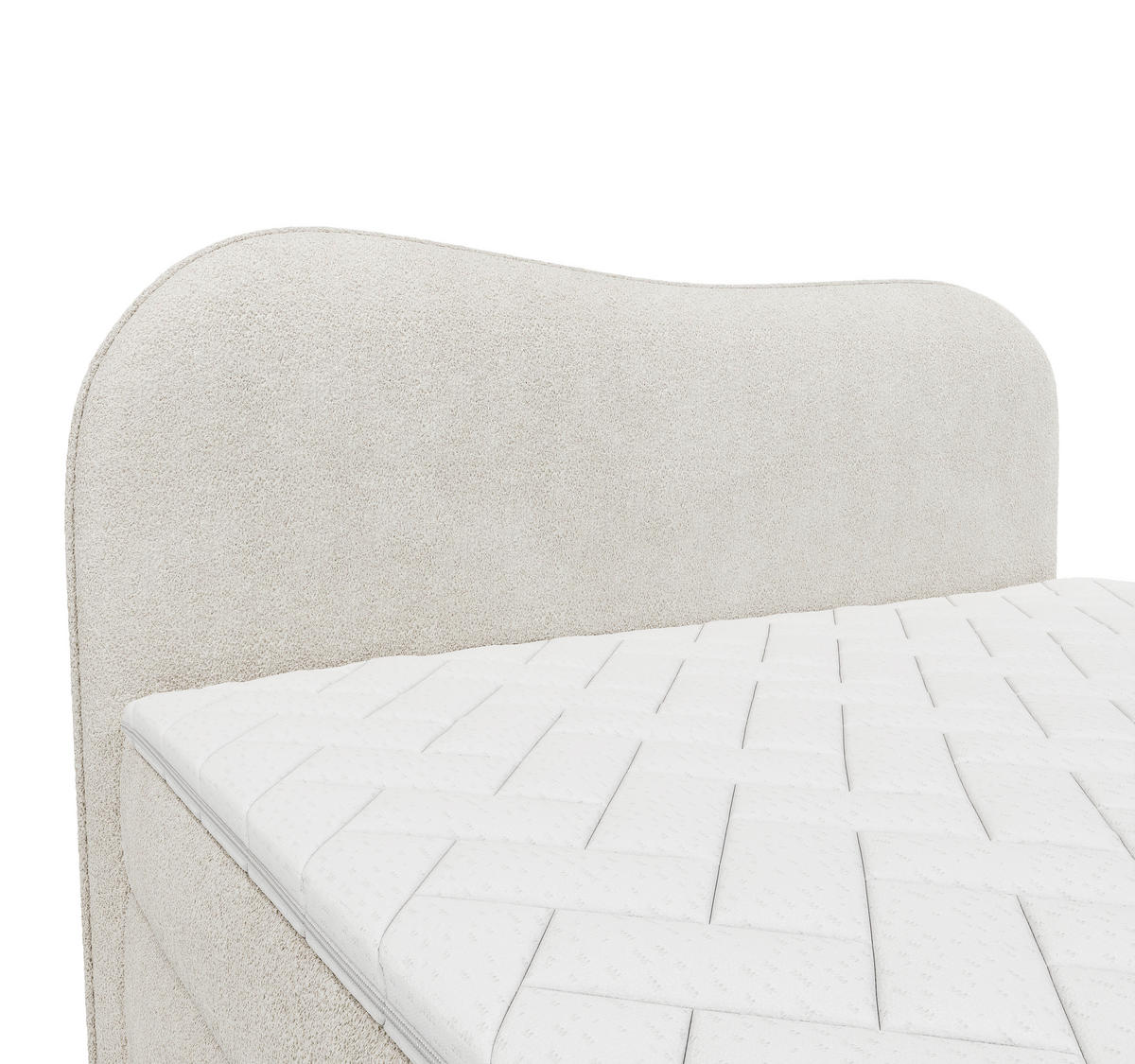 BOXBETT 180/200 cm  in Beige  - Beige/Schwarz, Design, Holz/Holzwerkstoff (180/200cm) - Chameo