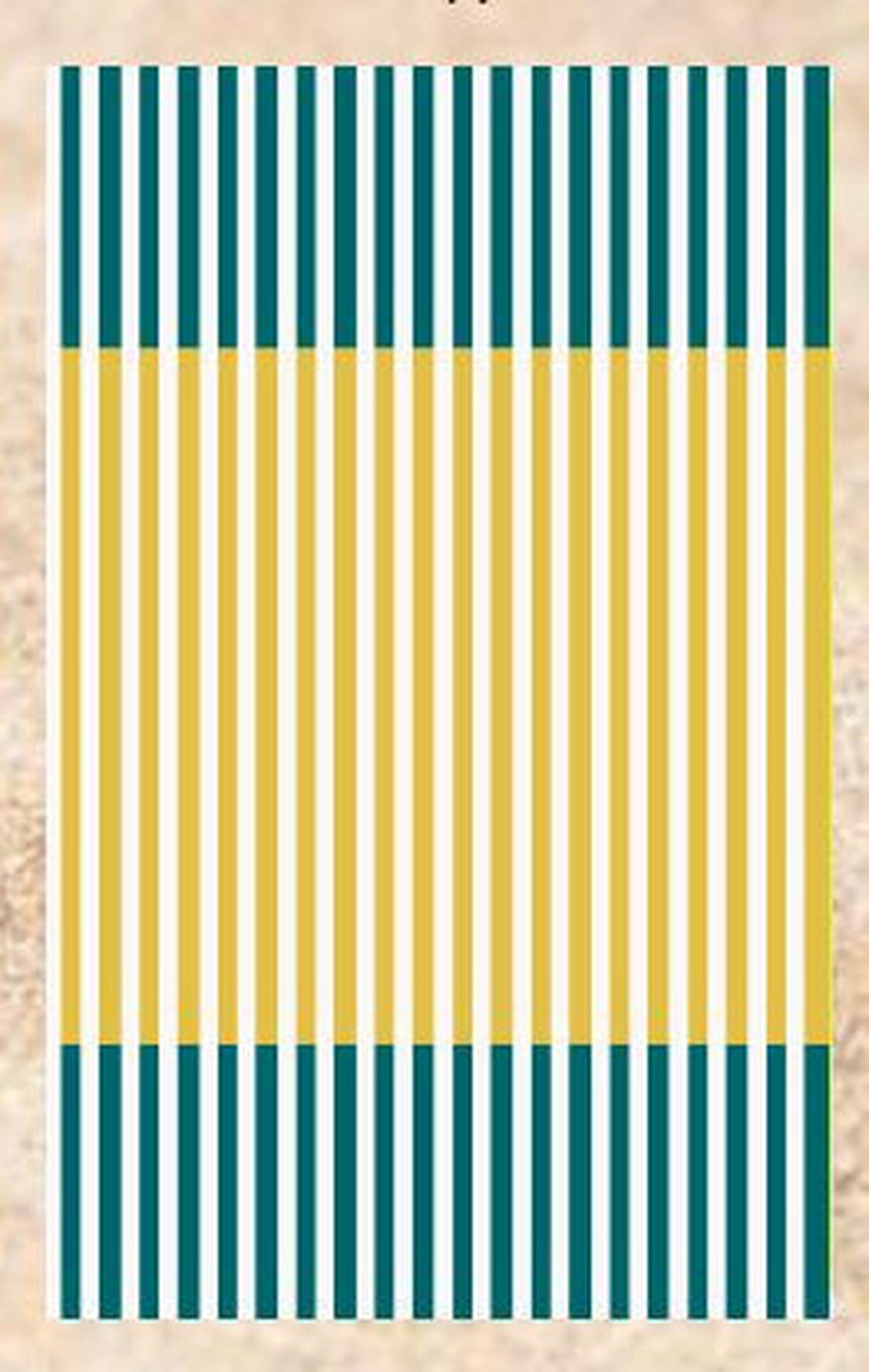 STRANDTUCH Gelb, Ecru 80/180 cm  - Ecru/Gelb, Basics, Textil (80/180cm) - Esposa