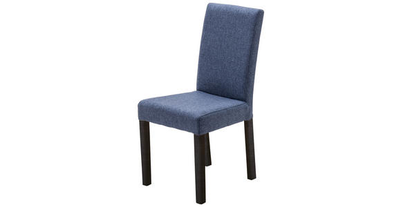STUHL in Webstoff Textil - Blau/Buche Kolonial, KONVENTIONELL, Holz/Textil (44/92/57cm) - Carryhome