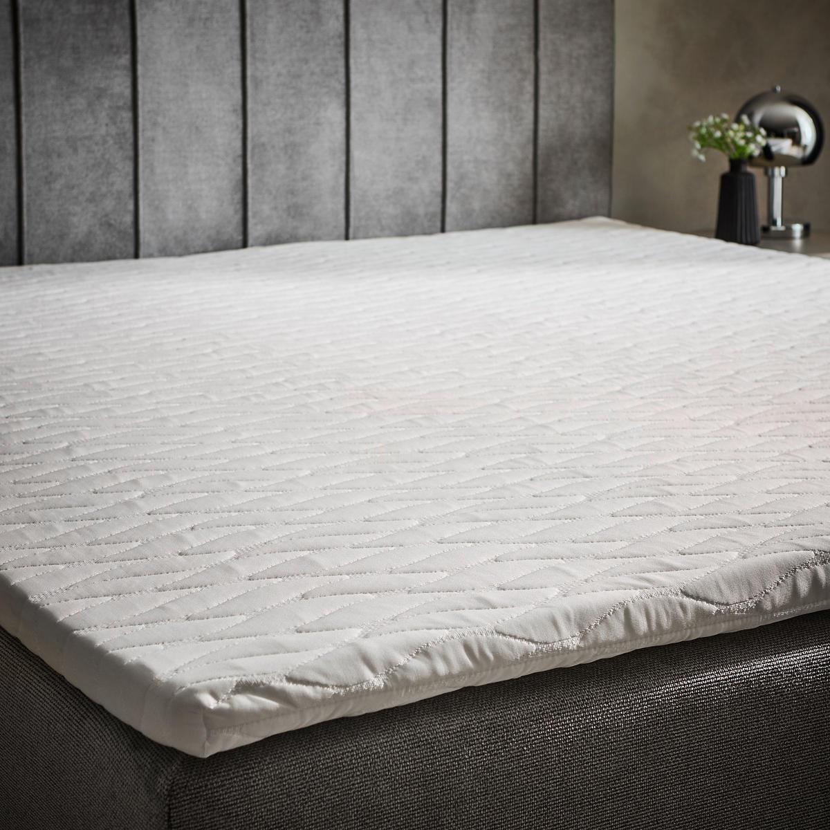 BOXBETT 160/200 cm  in Grau  - Chromfarben/Grau, Trend, Kunststoff/Textil (160/200cm) - Boxxx