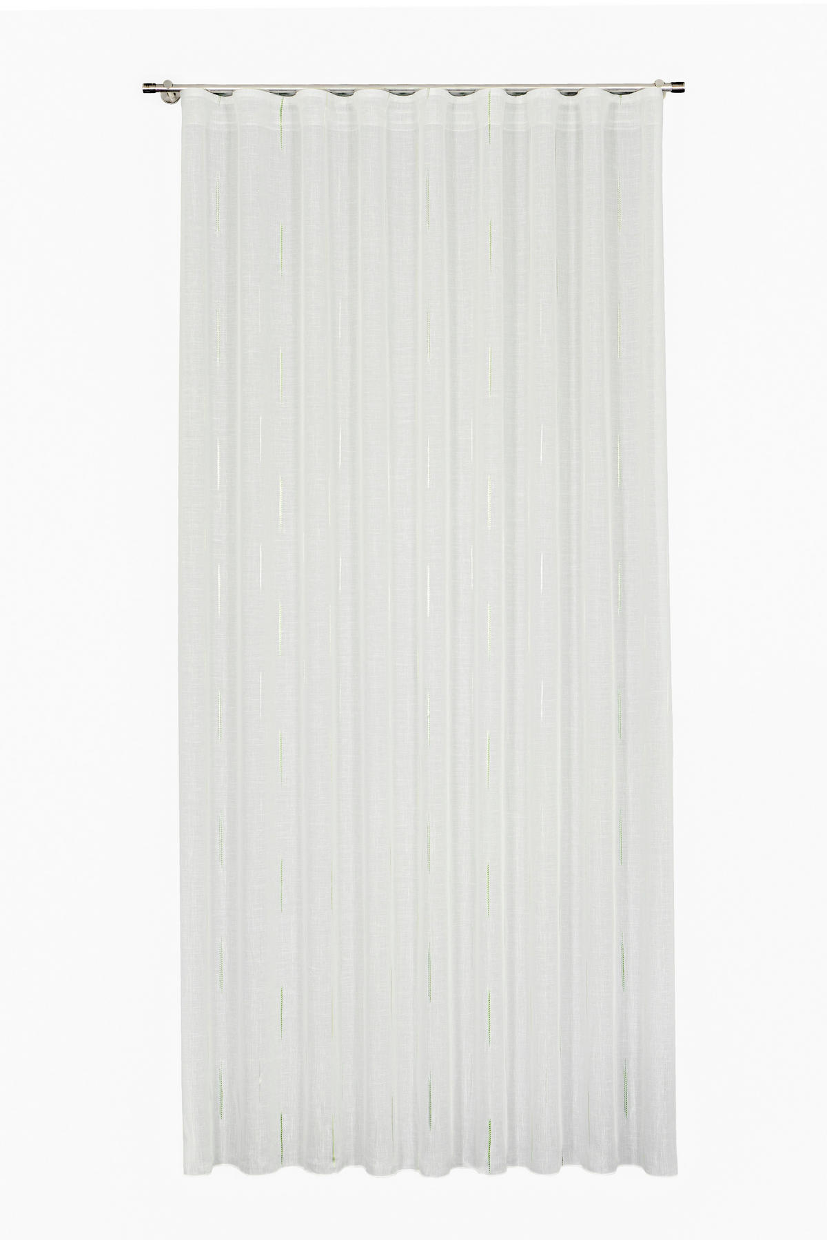 MATERIJAL ZA ZAVESE krem, zelena   - zelena/krem, Konvencionalno, tekstil (300cm)