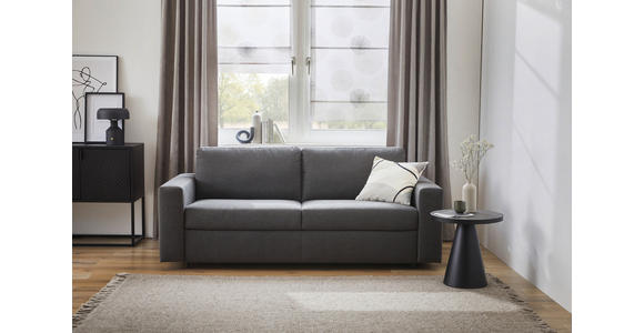 SCHLAFSOFA Webstoff Graphitfarben - Schwarz/Graphitfarben, KONVENTIONELL, Kunststoff/Textil (198/84/98cm) - Novel
