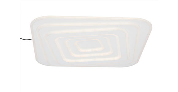 LED-DECKENLEUCHTE 53/53/5,5 cm   - Weiß, Design, Kunststoff/Metall (53/53/5,5cm) - Novel