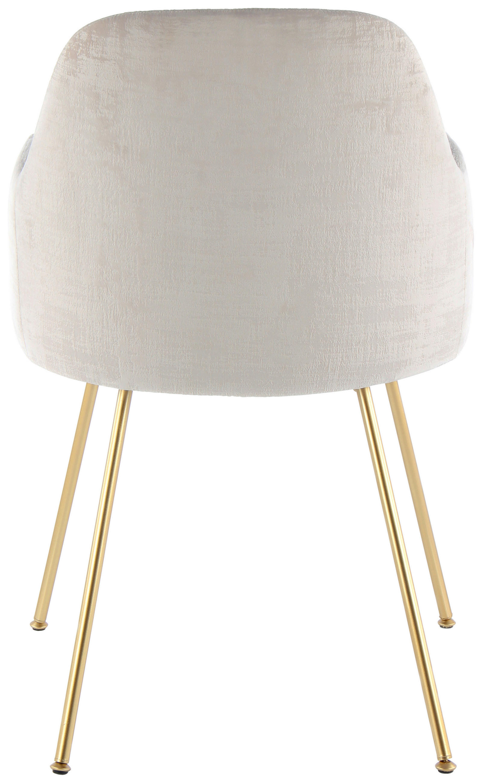 ARMLEHNSTUHL  in Eisen  - Beige/Goldfarben, Design, Holz/Kunststoff (53/85/50cm) - Kayoom
