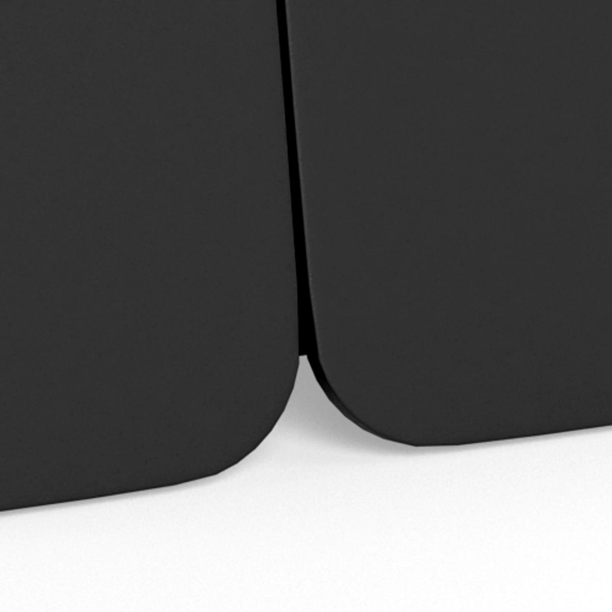 SOFFBORD i metall, keramik 80/80/45 cm  - vit/svart, Design, metall/keramik (80/80/45cm) - MID.YOU