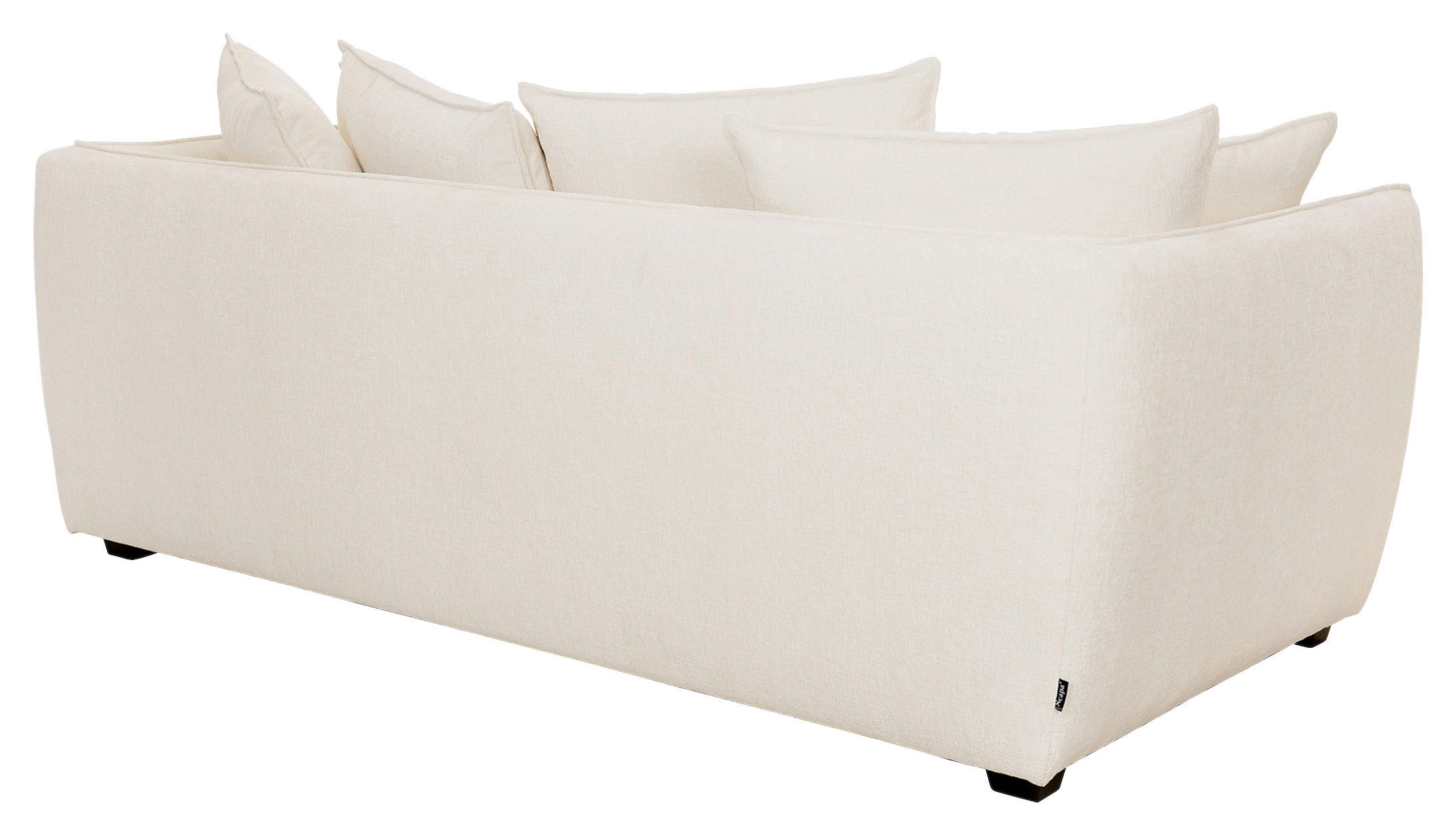 3-SITS SOFFA i cremefärgad  - svart/cremefärgad, Basics, metall/trä (220/88/108cm) - Pure Home Comfort