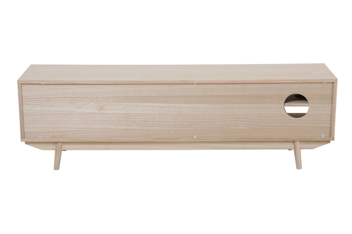 NÍZKÁ KOMODA, paulovnie, ratan, přírodní barvy, 150/45/36 cm - přírodní barvy, Design, dřevo/kompozitní dřevo (150/45/36cm) - Livetastic