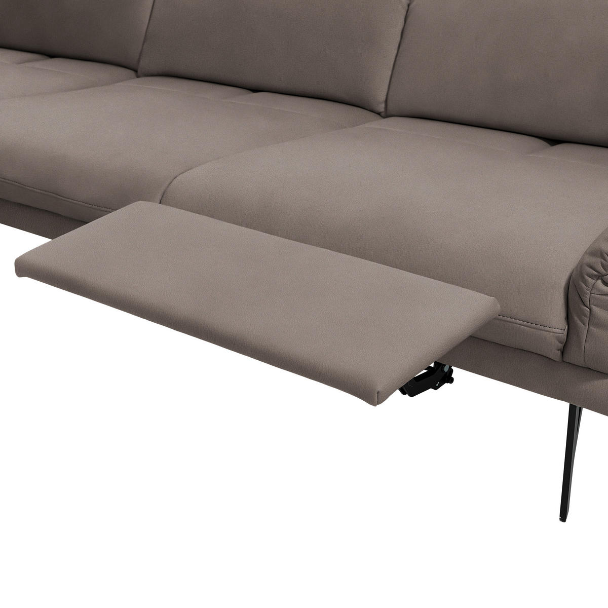 ECKSOFA in Echtleder Fango  173/308 cm  - Fango/Anthrazit, Design, Leder/Metall (173/308cm) - Joop!