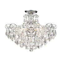 MENNYEZETI LÁMPA - krómszínű, Basics, fém (51/53/53cm)