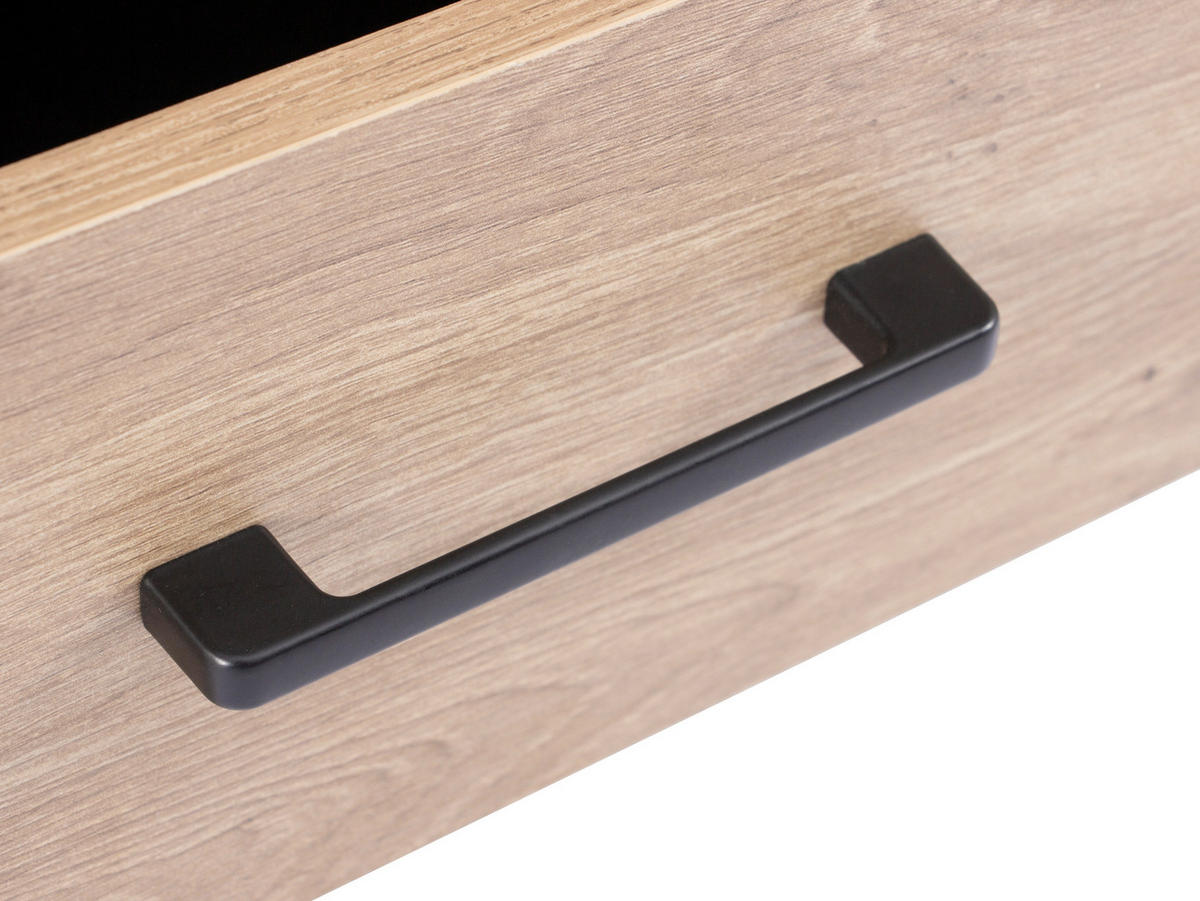 ROLLCONTAINER 43/56/60 cm  - Schwarz/Eiche Artisan, MODERN, Holzwerkstoff/Kunststoff (43/56/60cm) - Livetastic
