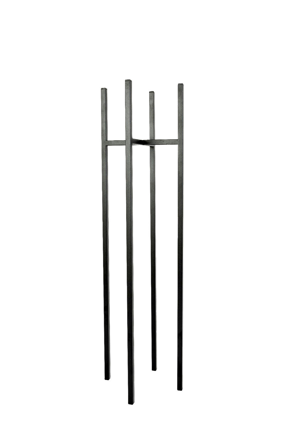 BLUMENSTÄNDER Metall  - Schwarz, Basics, Metall (22/90/22cm)