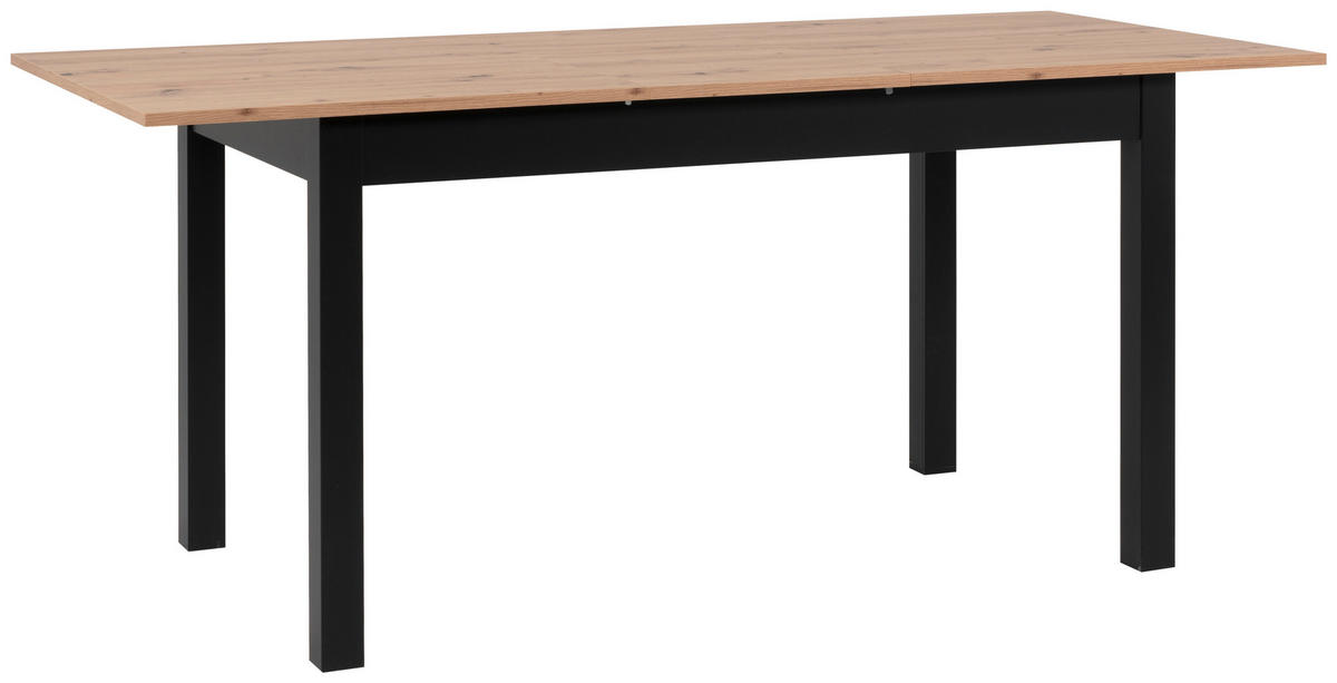 ESSTISCH in Holzwerkstoff 120/70/76,5 cm  - Schwarz/Eiche Artisan, Basics, Holzwerkstoff (120/70/76,5cm) - MID.YOU