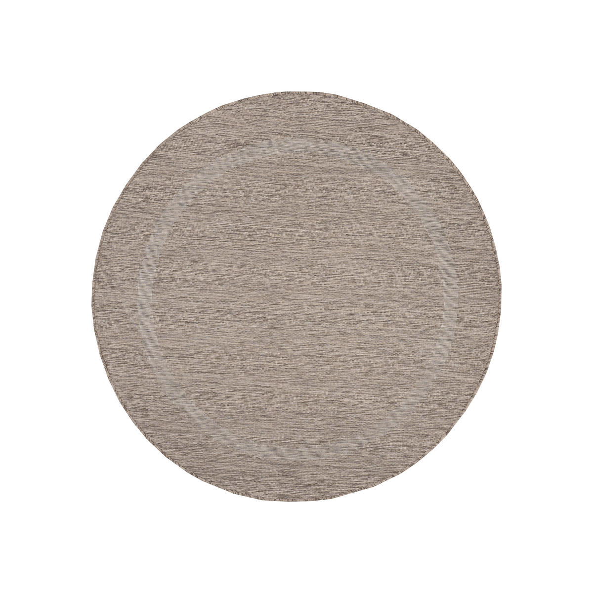 FLACHWEBETEPPICH 200/200 cm Relax Braun rund  - Braun, Basics, Textil (200/200cm) - Ayyildiz 