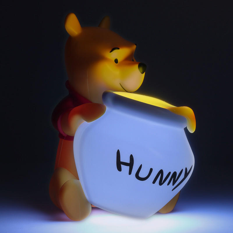 LED-DEKOLEUCHTE Winnie Pooh 10.8/14.7/16.5 cm   - Gelb/Rot, Basics, Kunststoff (10.8/14.7/16.5cm) - Disney