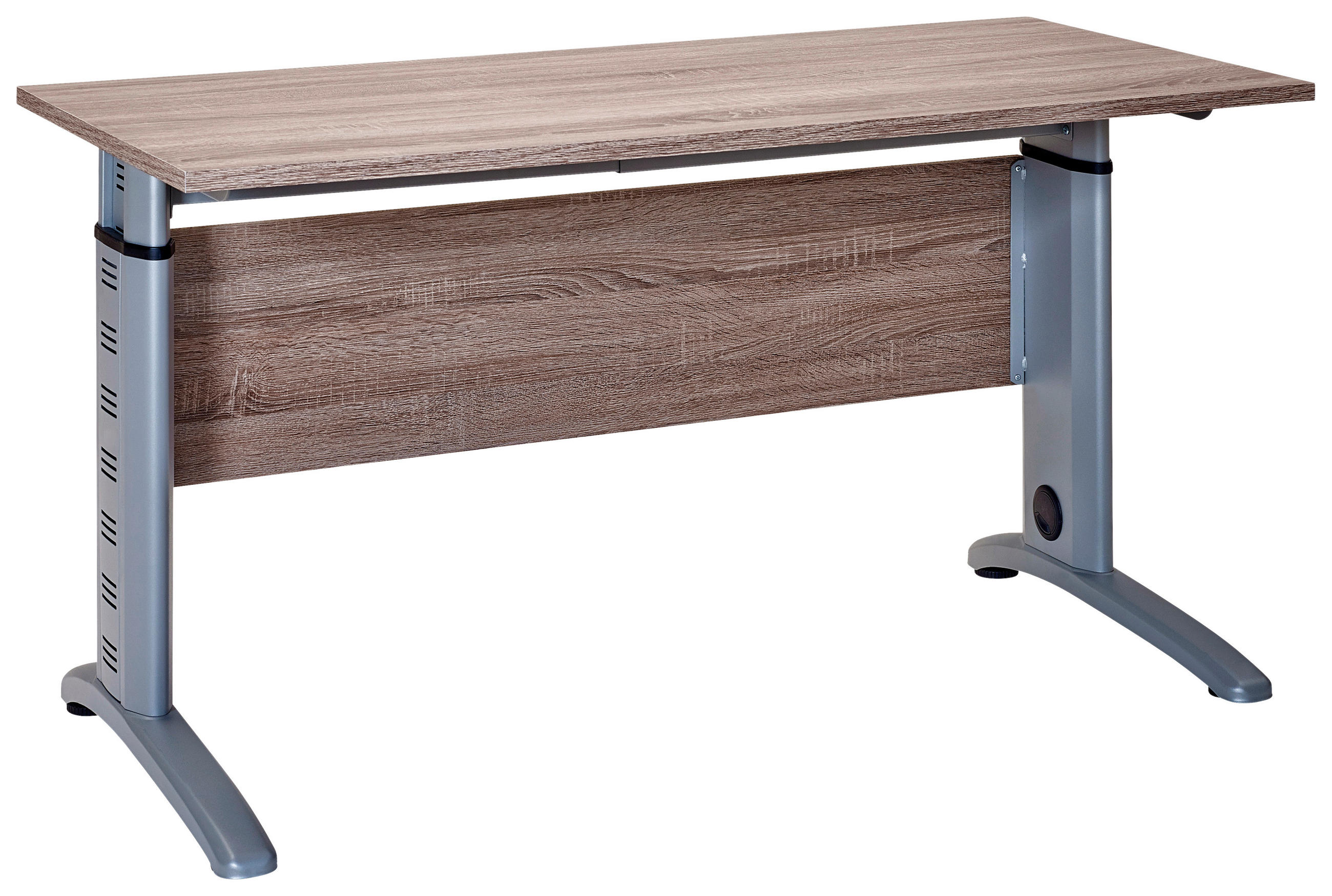 Mid.you Schreibtisch Eiche 65x91-109.5x140 cm