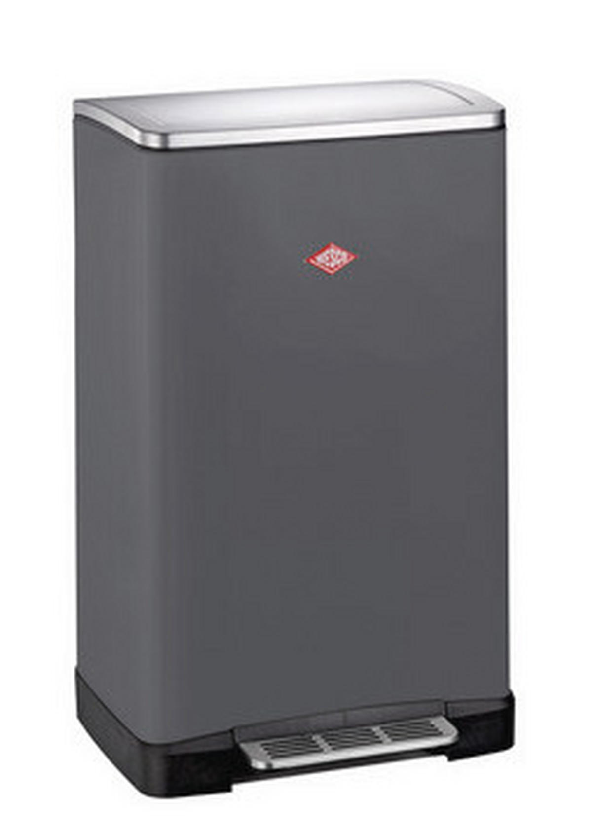 ABFALLSAMMLER BIG DOUBLE BOY 2X18 L  - Graphitfarben/Schwarz, KONVENTIONELL, Kunststoff/Metall (40,5/65/34,5cm) - Wesco