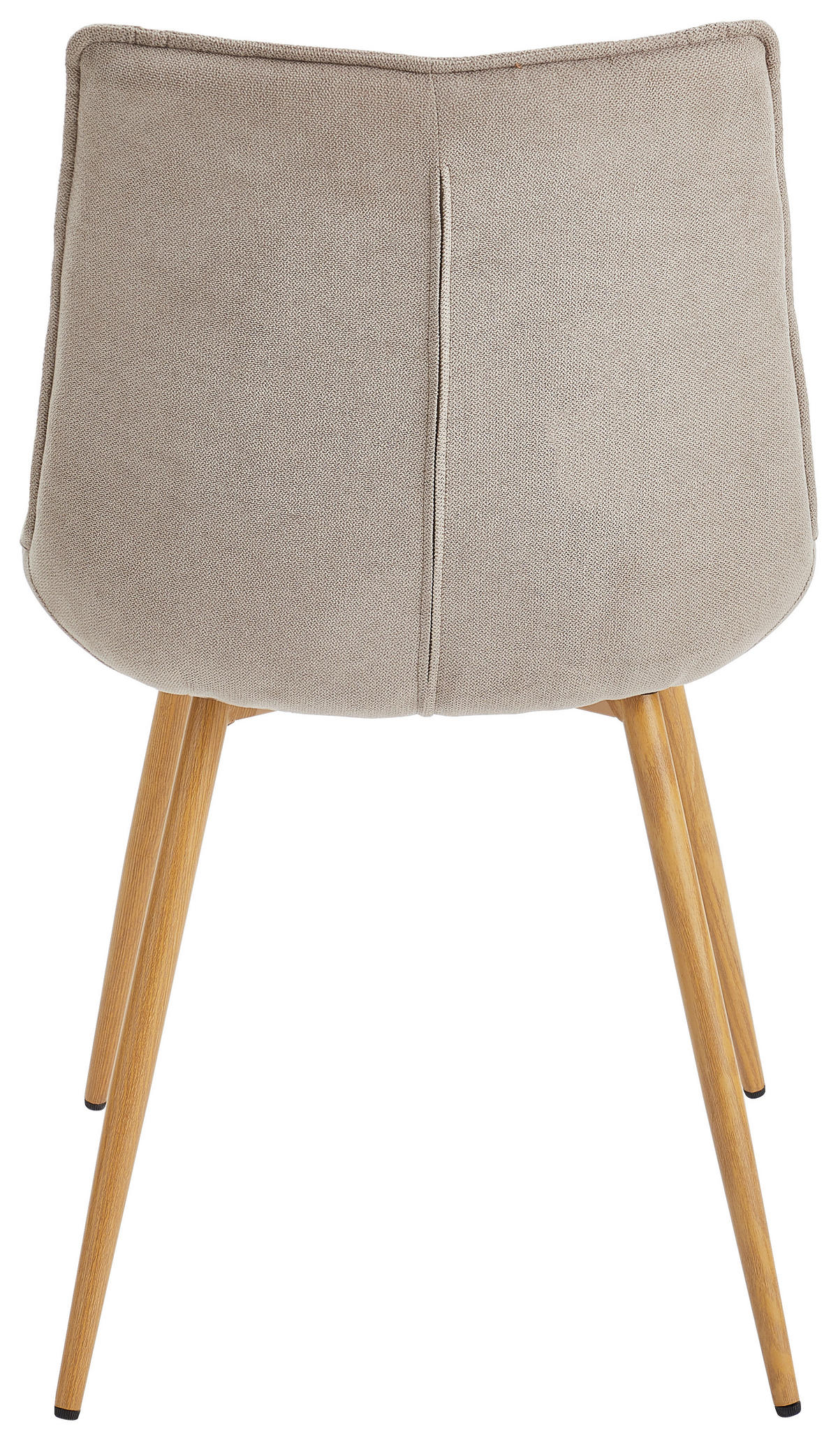 STUHL  in Eisen Webstoff Metall, Textil  - Taupe/Eichefarben, MODERN, Textil/Metall (51/88/62cm) - Livetastic