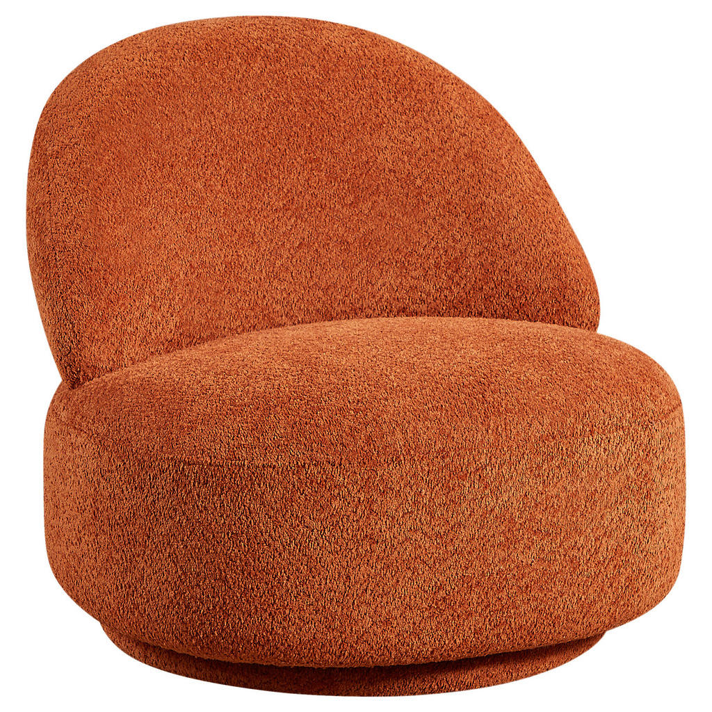 Carryhome KRESLO, drevo, textil, hrdzavá