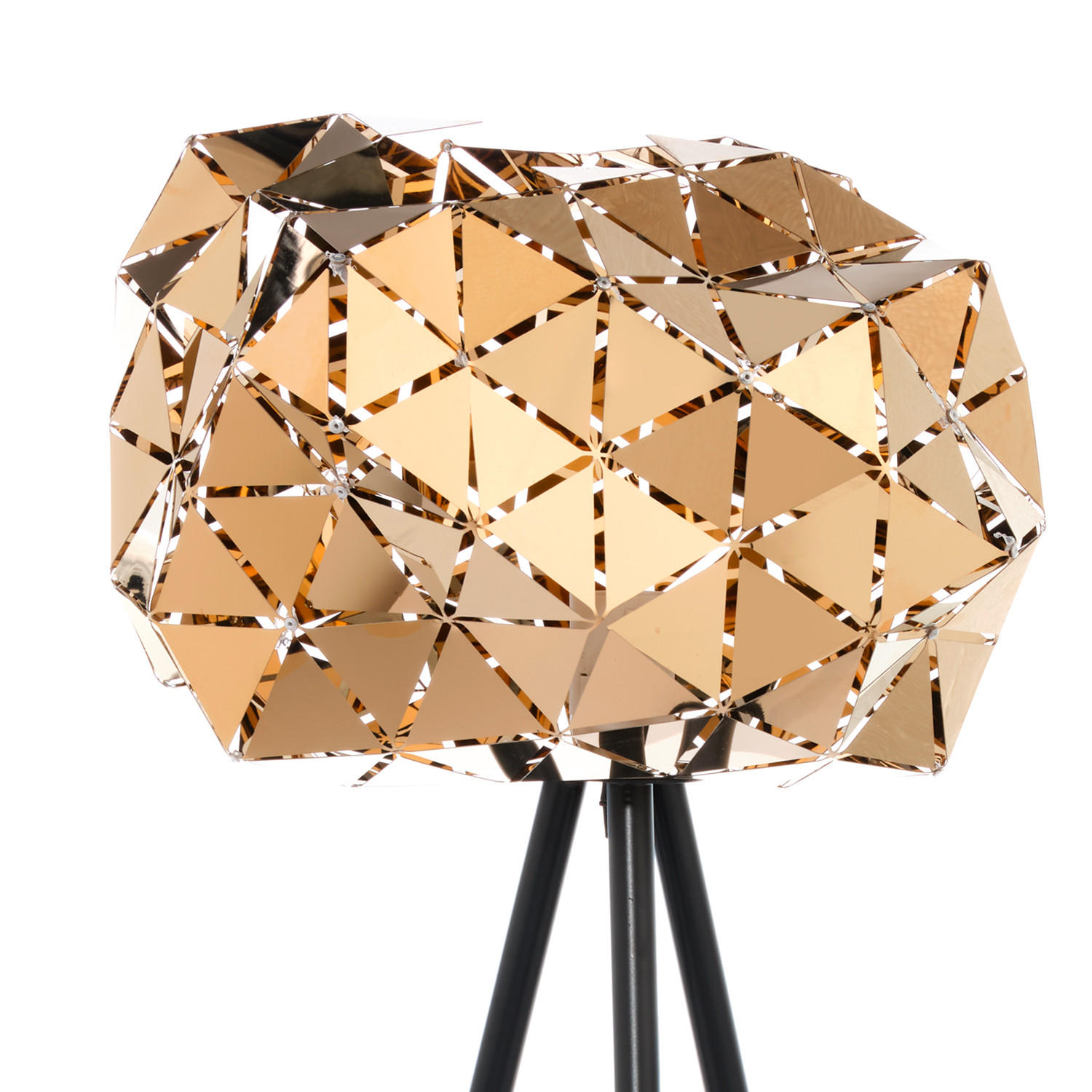TISCHLEUCHTE ANDROMEDA 35/35/65 cm   - Goldfarben/Schwarz, Design, Kunststoff/Metall (35/35/65cm)