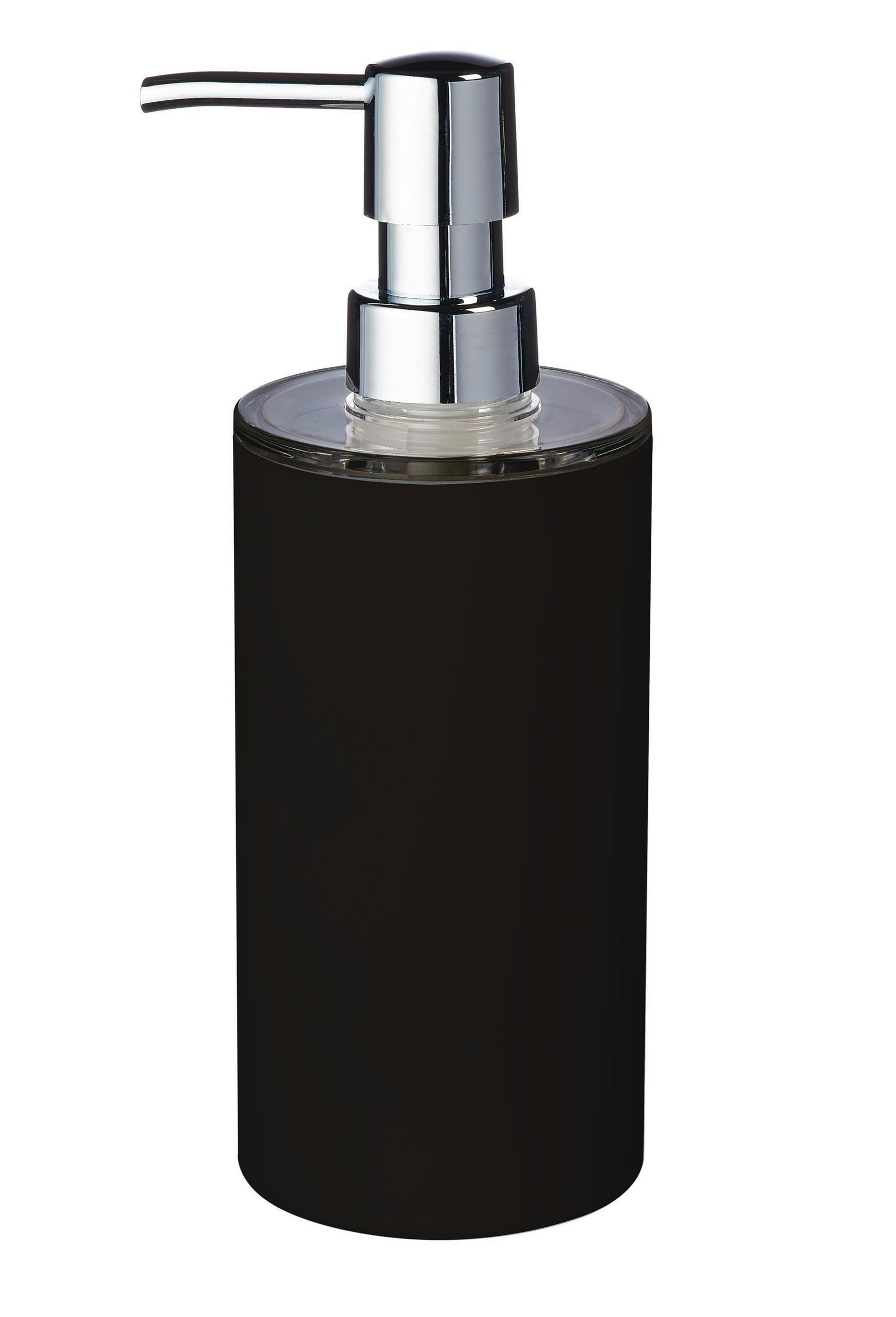 SEIFENSPENDER Kunststoff  - Schwarz, Basics, Kunststoff (7,5/17,5/7,5cm) - Sadena
