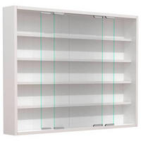 HÄNGEVITRINE in Weiss  - Weiss/Silberfarben, Modern, Glas/Holzwerkstoff (77/60/10cm) - MID.YOU