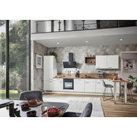EINBAUKÜCHE   - Eichefarben/Weiß, Design, Holzwerkstoff - Celina