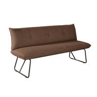 SITZBANK 180/90/70 cm Struktur Kupferfarben Metall  - Schwarz/Kupferfarben, Design, Textil/Metall (180/90/70cm) - Dieter Knoll