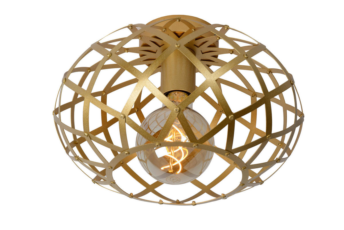 DECKENLEUCHTE  30/20 cm    - Messingfarben, Design, Metall (30/20cm) - Lucide