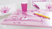 KINDERSITZGRUPPE roba Krone Rosa, Weiß  - Rosa/Weiß, Basics, Holz - Roba