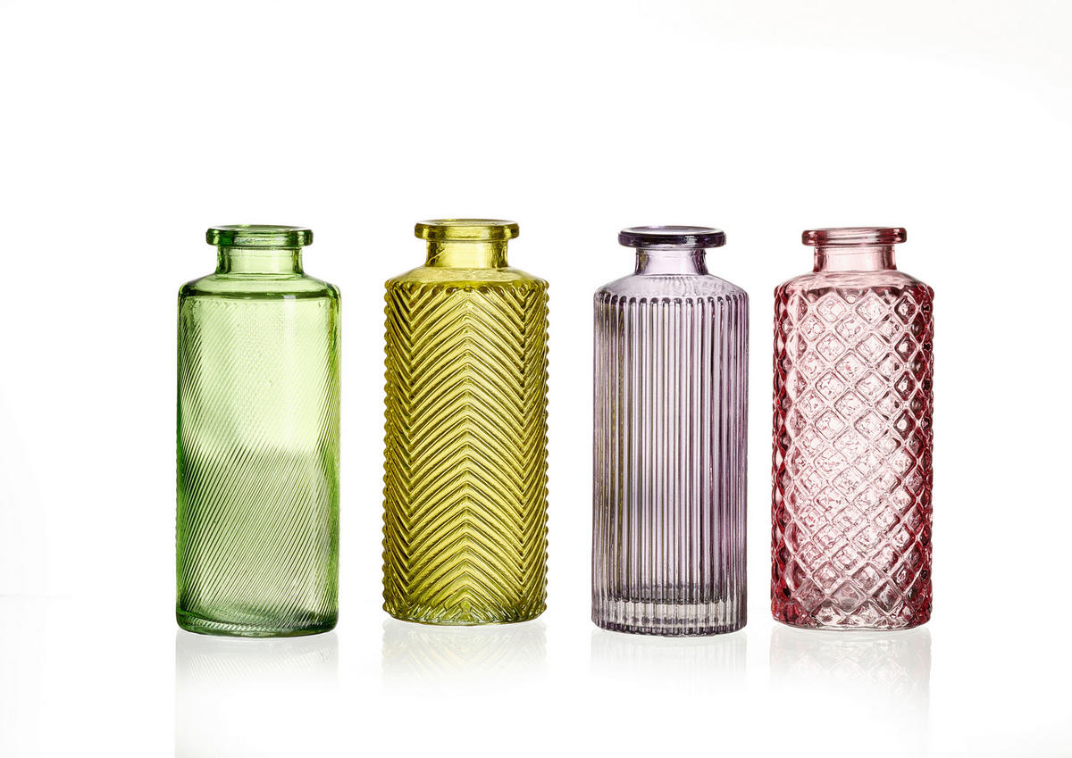 VASE 13 cm  - Hellrosa/Gelb, Basics, Glas (5,5/5,5/13cm) - Ritzenhoff Breker